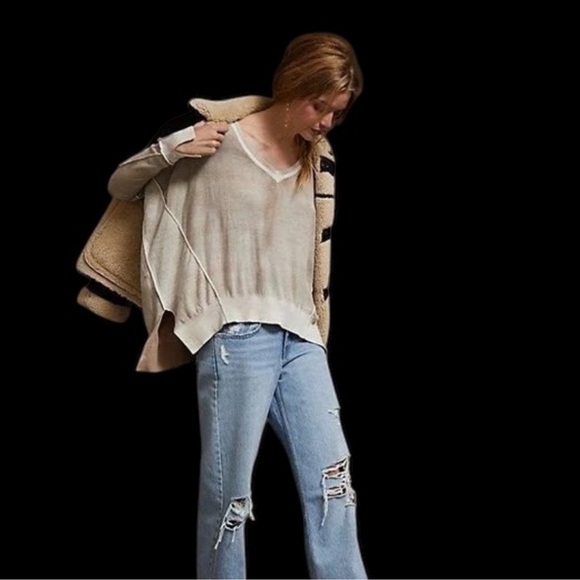 NWT We The Free People Gibson Pullover Petrified Wood L - Picture 1 of 7